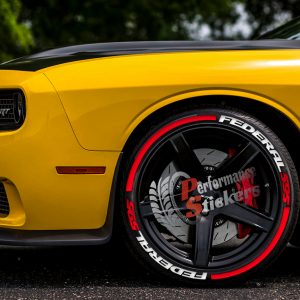 Federal + 595 Stripes Red, Set for 4 Tires (1226)
