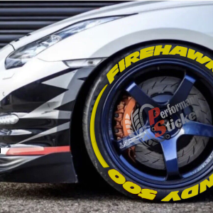 Firehawk İndy 500 + Stripes Full Yellow, Set for 4 Tires (1241)