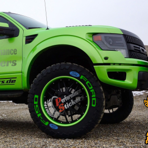 FORD F-150 green , a Set for 4 tires (576)