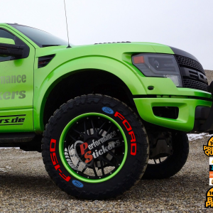 FORD F-150 red , a Set for 4 tires (574)
