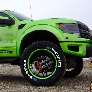 FORD F-150 white , a Set for 4 tires (572)
