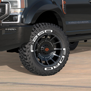 Ford F-250 White, Set for 4 Tires (1258)