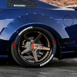 Ford Performance White Blue + Red Flag, Set for 4 Tires (1266)