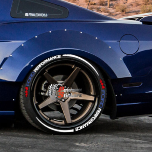 Ford Performance White Blue + Stripes + Flag Red, Set for 4 Tires (1272)