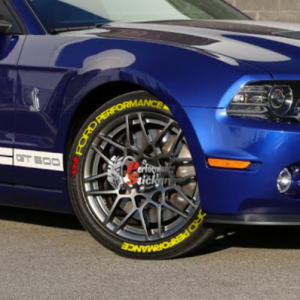 Ford Performance Yellow + Red Flag, Set for 4 Tires (1269)