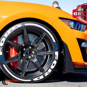 FORD + STRIPES WHITE , a Set for 4 tires (107)