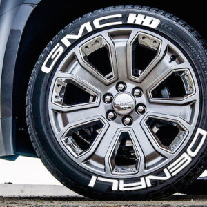 GMC Denali HD Full White, Set for 4 Tires (1321)