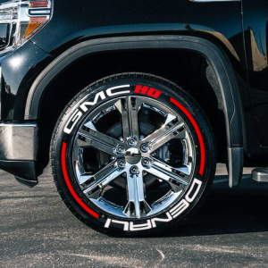 GMC Denali + HD Stripes Red, Set for 4 Tires (1332)