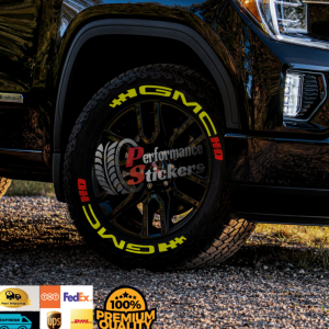 GMC HD + Flag Yellow, Set for 4 Tires (1319)