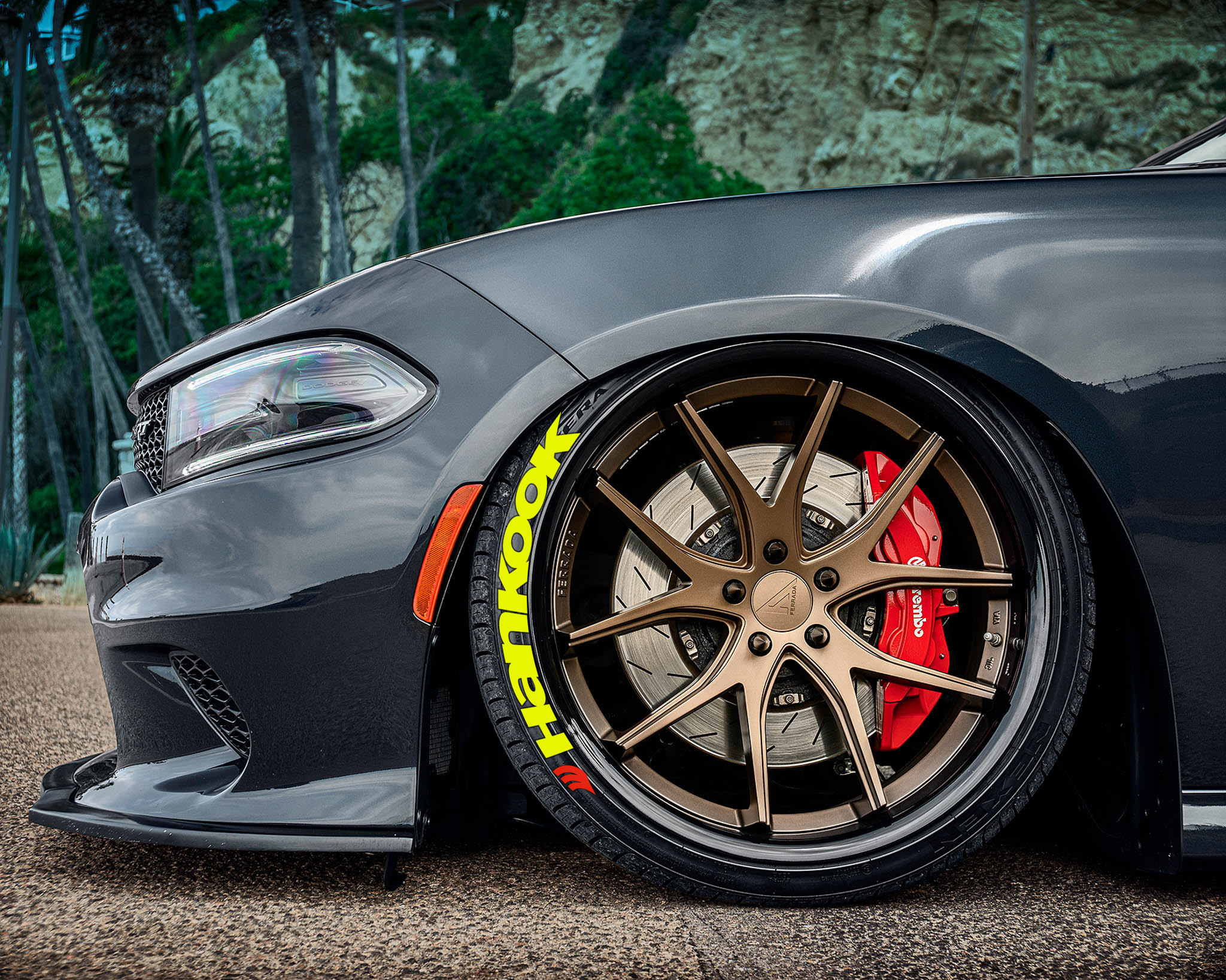 HANKOOK YELLOW + RED LOGO , a Set for 4 tires (177)