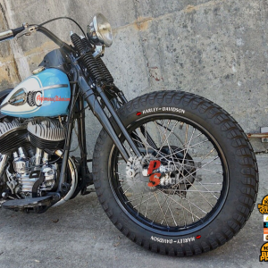 Harley Davidson + Logo Red, Set For 2 Tires Both Sides Left And Right (1336)