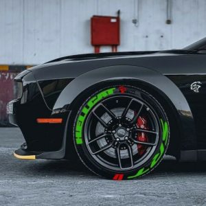 HELLCAT + SRT GREEN , a Set for 4 tires (145)