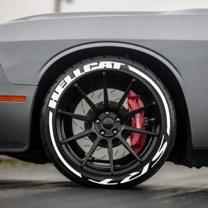 HELLCAT SRT + STRIPES WHITE , a Set for 4 tires (108)