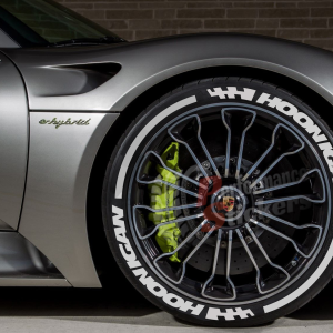 Hoonigan + Stripes + Flag Full White, Set for 4 Tires (1658)