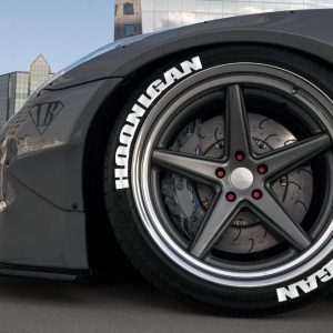 HOONIGAN WHITE , a Set for 4 tires (109)