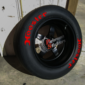 HOOSIER red , a Set for 4 tires (648)
