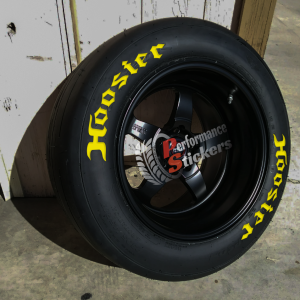 HOOSIER yellow , a Set for 4 tires (647)