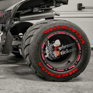 Kenda + Flag Full Red, Set for 4 Tires (1046)