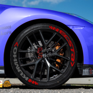 Kumho Ecsta Grey Red + Logo Red, Set for 4 Tires (1406)
