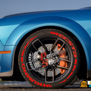 KUMHO ECSTA red + STRIPES , a Set for 4 tires (597)