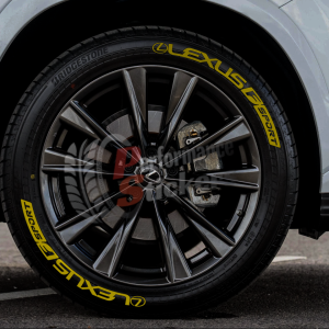 Lexus F Sport + Logo Full Yellow, Set for 4 Tires (1374)
