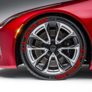 Lexus + Logo Full Red, Set for 4 Tires (1360)
