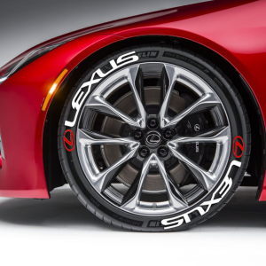 Lexus + Logo Red, Set for 4 Tires (1359)