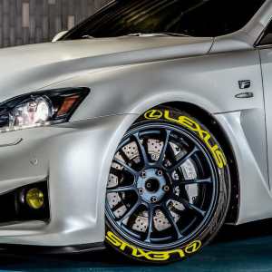 Lexus + Logo Full Yellow, Set for 4 Tires (1361)