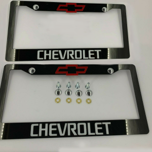 License Plate Frame for All Chevrolet 2 PCS Front & Rear(1097)