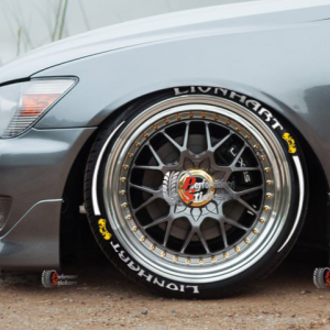 Lionhart + Stripes White + Logo Yellow, Set for 4 Tires (1761)