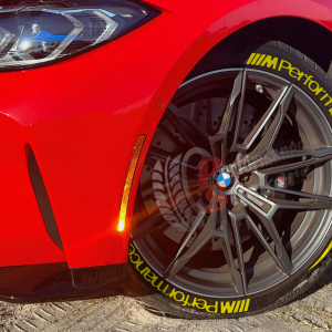 M Performance + Stripes Full Yellow, Set for 4 Tires (1301)