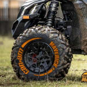 Maverick Can-Am + Stripes Full Orange ,Set for 4 Tires (879)