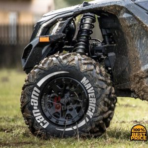 Maverick Can-Am + Stripes Full White ,Set for 4 Tires (869)
