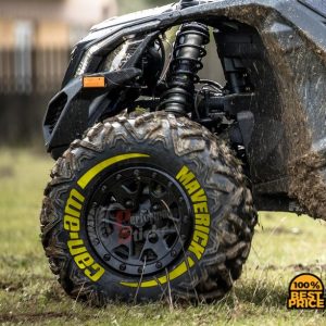 Maverick Can-Am + Stripes Full Yellow ,Set for 4 Tires (871)