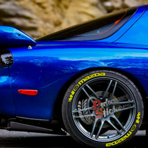 MAZDA yellow , a Set for 4 tires (612)