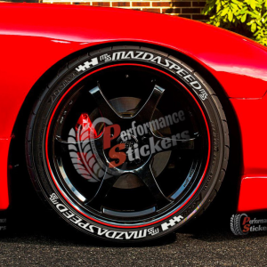 Mazdaspeed + Flag Full White, Set for 4 Tires (1380)
