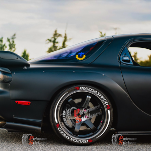 MAZDASPEED  + Stripes  , a Set for 4 tires (621)