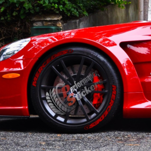 Mercedes Full Red, Set for 4 Tires (1281)