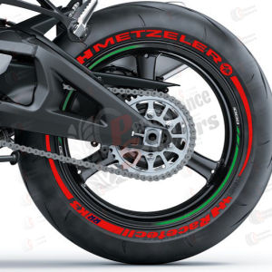 METZELER RACETEC RRK3 red +STRIPES , a Set For 2 Tires Both Sides Left And Right (716)