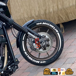 MICHELIN + FLAG + STRIPES, Set For 2 Tires Both Sides Left And Right (805)