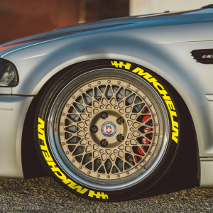 Michelin + Flag Yellow, Set for 4 Tires (1417)