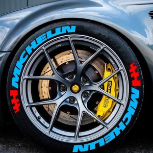 MICHELIN NEW Design light blue, a Set for 4 tires (313)