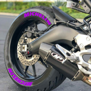 Michelin Purple, Set For 2 Tires Both Sides Left And Right (1569)