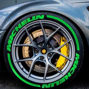 Michelin + Stripes Green, Set for 4 Tires (1423)