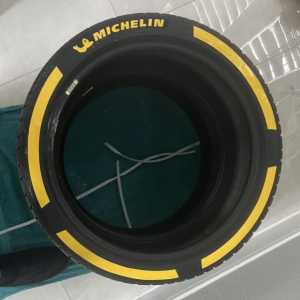 Michelin + Stripes + Logo Yellow, Set for 4 Tires (1758)