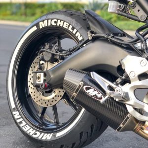 MICHELIN + STRIPES Set For 2 Tires Both Sides Left And Right (237)