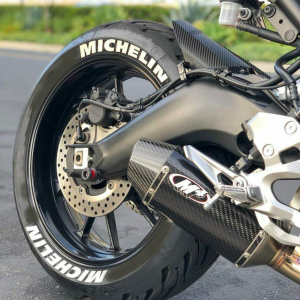 Michelin White, Set For 2 Tires Both Sides Left And Right (1582)