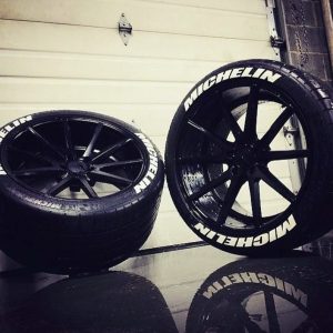 MICHELIN WHITE , a Set for 4 tires (210)