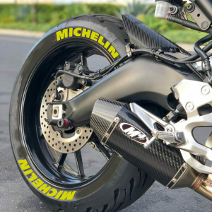 Michelin Yellow, Set For 2 Tires Both Sides Left And Right (1571)