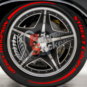 MİCKEY THOMPSON STREET COMP red + Stripes , a Set for 4 tires (639)